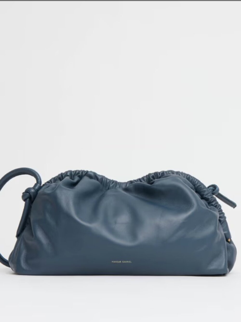 Mansur Gavriel Oversized Cloud Clutch Positano Blue **super rare